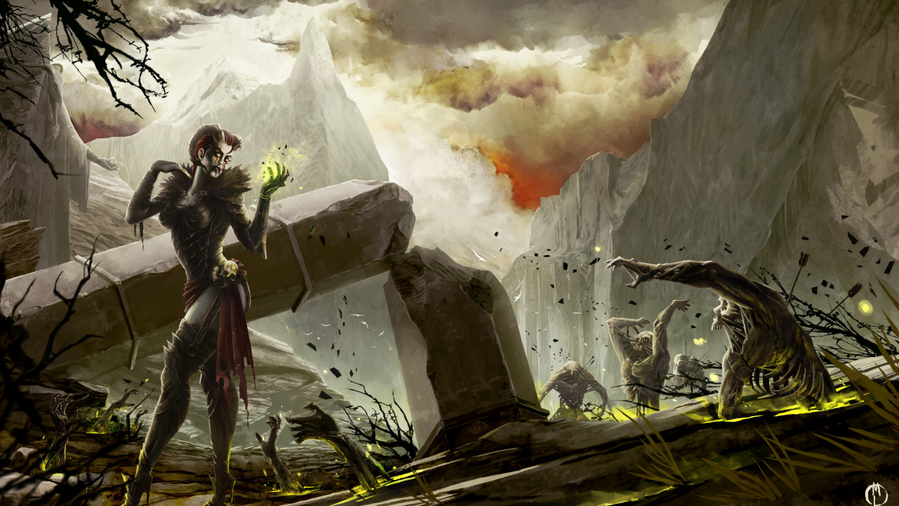 Обои арт, живопись, вымышленный персонаж, искусство в разрешении 1280x720