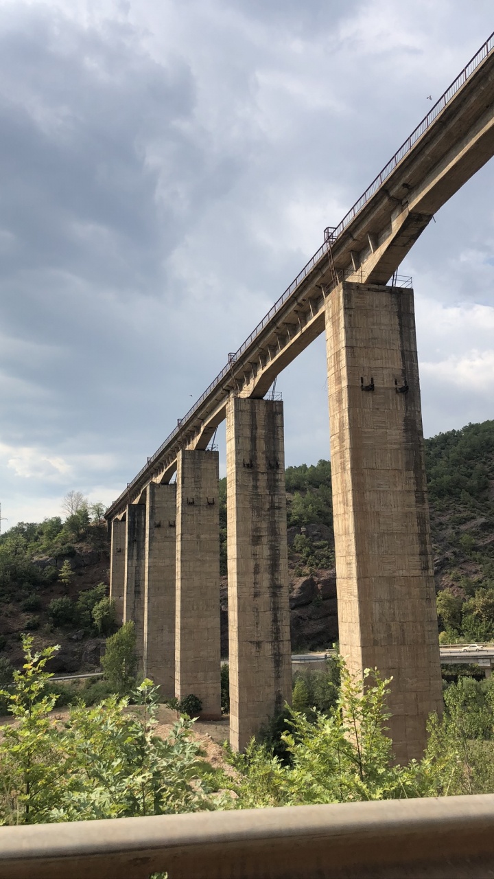 Обои виадук, балочный мост, дорога, Гирдерский мост, extradosed мост в разрешении 720x1280