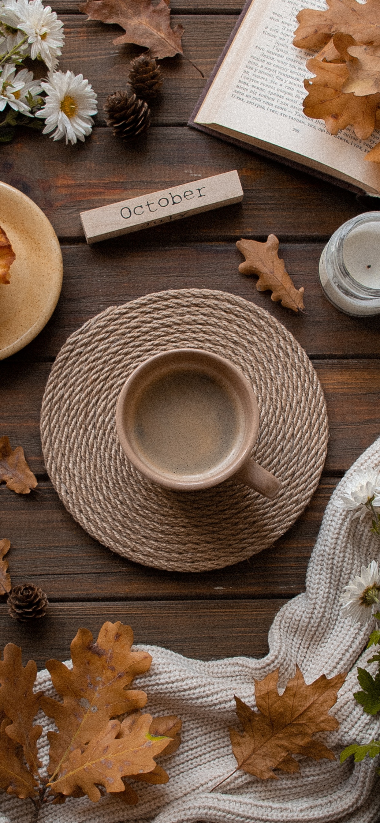 Обои лист, таблица, Рождественские украшения, пища, блюда в разрешении 1242x2688