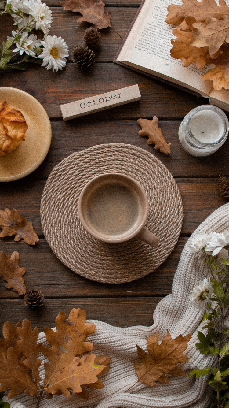 Обои лист, таблица, Рождественские украшения, пища, блюда в разрешении 750x1334