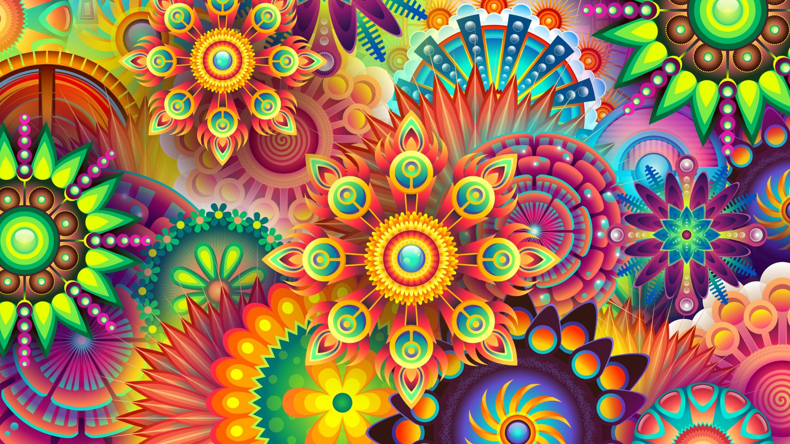 Обои цветное цифровое искусство, цифровое искусство, арт, живопись, цвет в разрешении 2560x1440