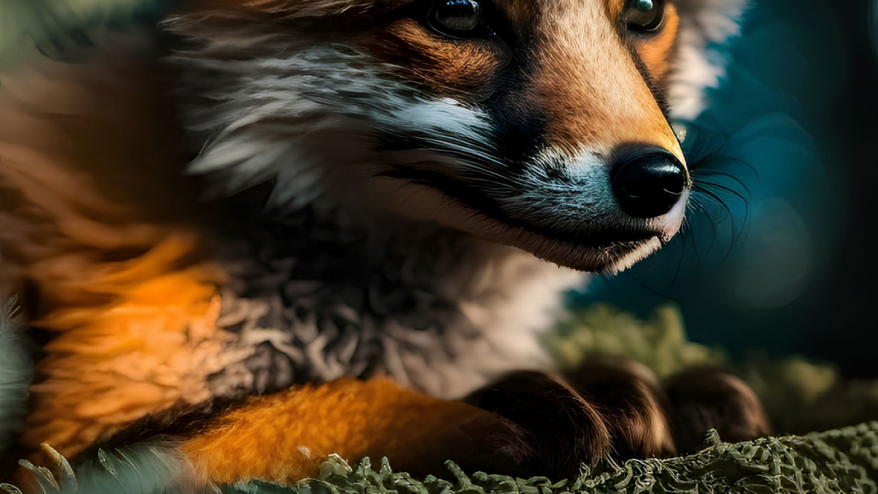 Обои рыжая лисица, песец, таблица, лиса, Свифт Фокс в разрешении 1280x720