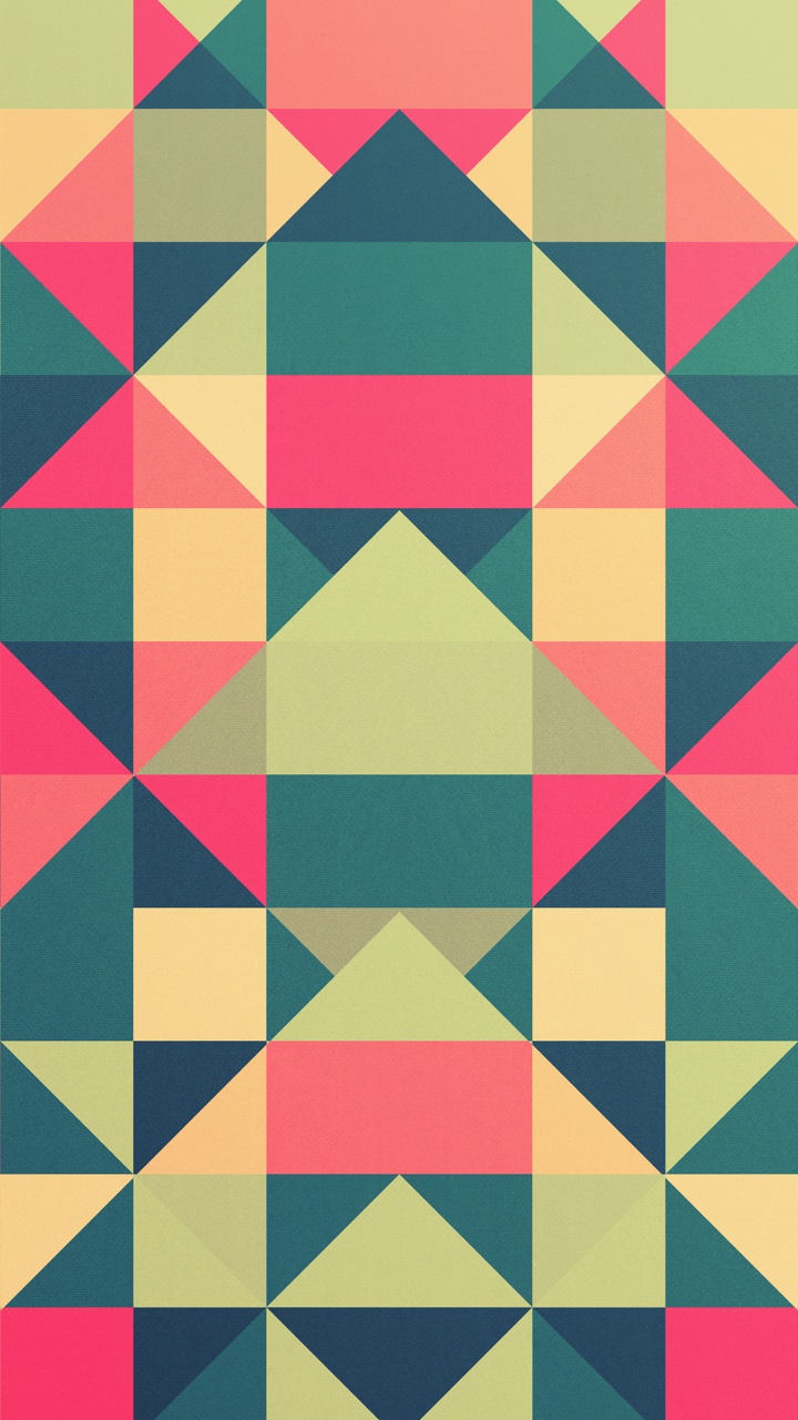 Обои треугольник, квадрат, красный цвет, Оранжевый цвет, коричневый цвет в разрешении 720x1280