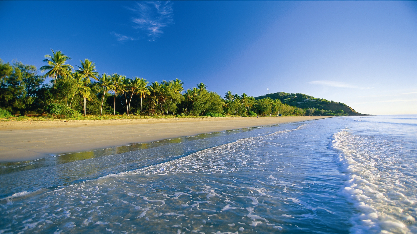 Обои водоем, море, океан, берег, вода в разрешении 1366x768