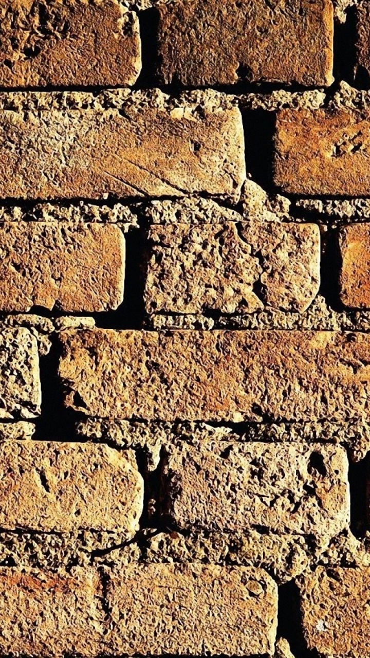 Обои кирпичная кладка, кирпич, стена, каменная стена, булыжник в разрешении 720x1280