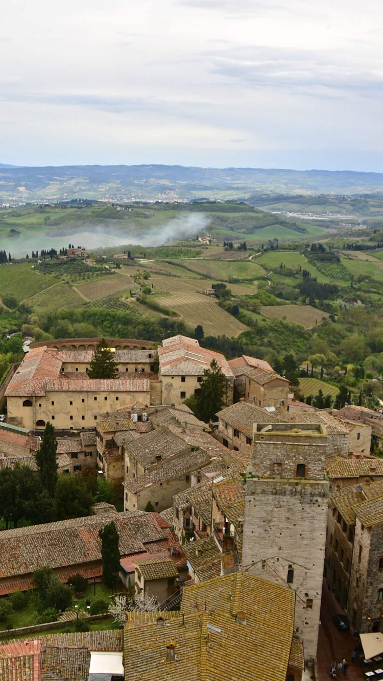 Обои площадь Чистерна, Пьяцца Делла Чистерна, развалины, сельский район, деревня в разрешении 750x1334
