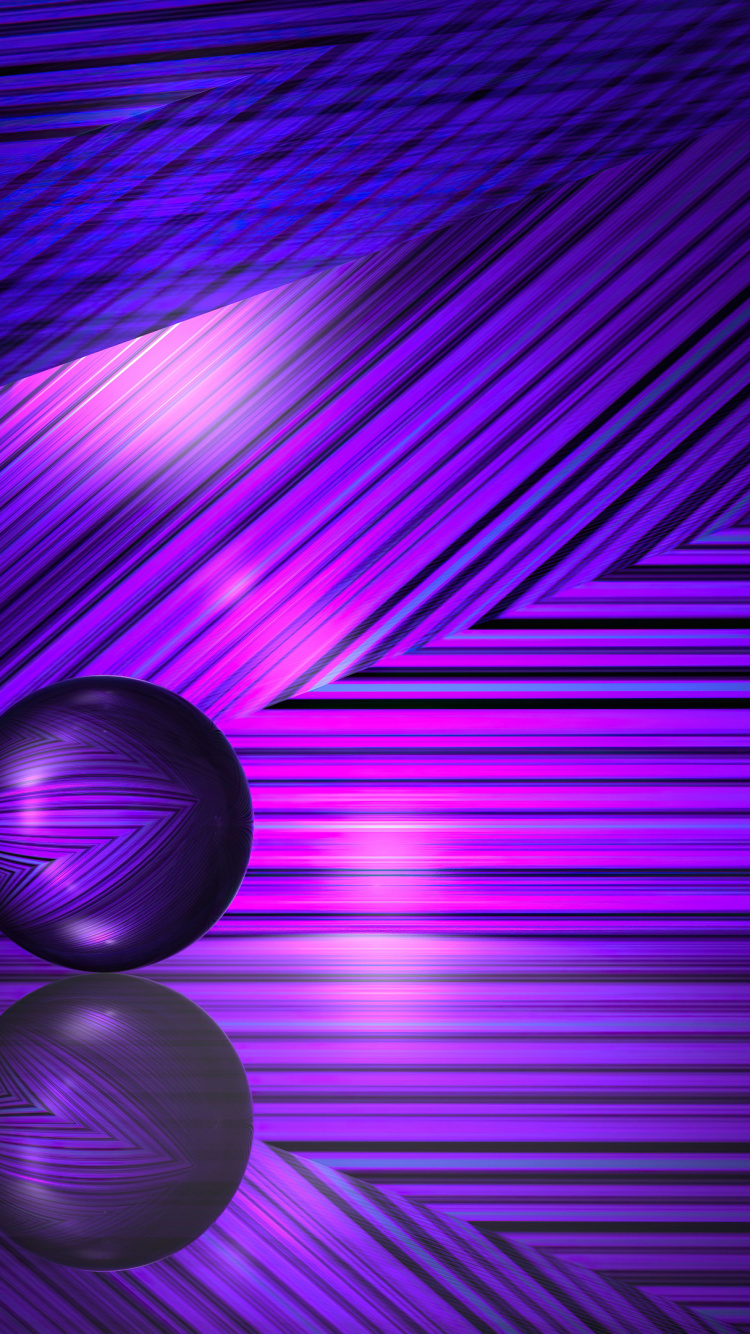 Обои арт, пурпур, Фиолетовый, Визуальный эффект освещения, газ в разрешении 750x1334