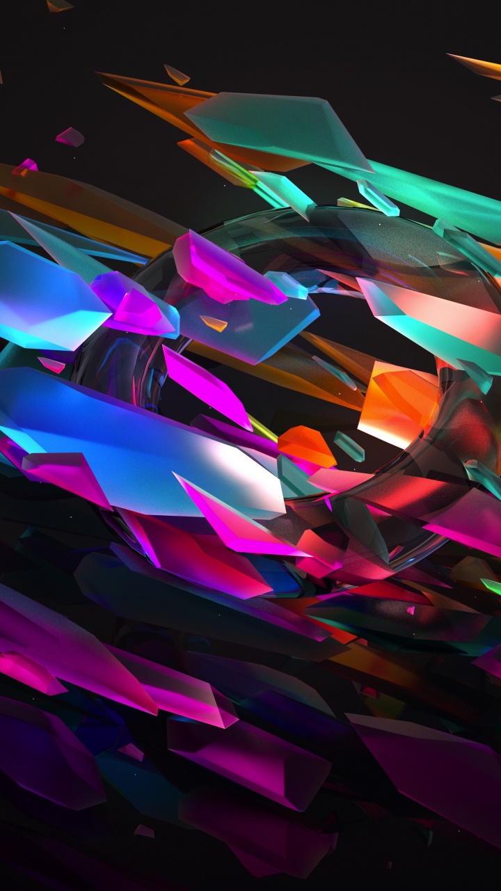 Обои свет, пурпур, графика, абстрактное искусство, темнота в разрешении 720x1280