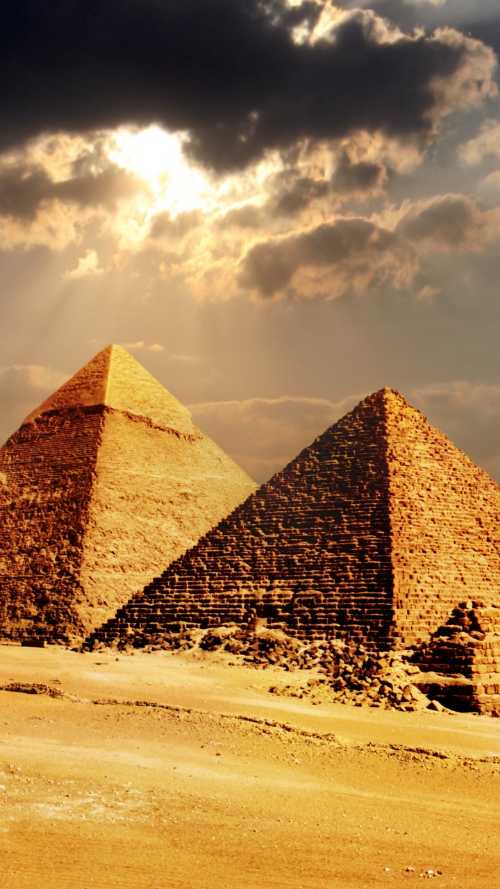 Обои египетская пирамида, пирамида, памятник, древняя история, историческое место в разрешении 720x1280