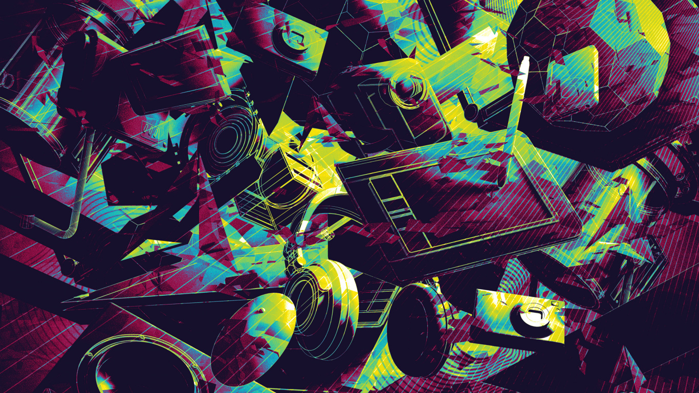 Обои психоделическое искусство, арт, визуальное искусство, графический дизайн, иллюстрация в разрешении 1366x768