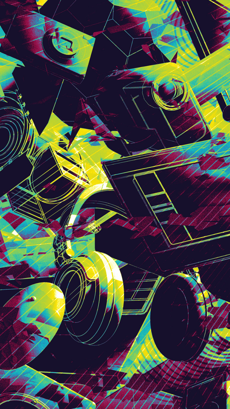 Обои психоделическое искусство, арт, визуальное искусство, графический дизайн, иллюстрация в разрешении 750x1334