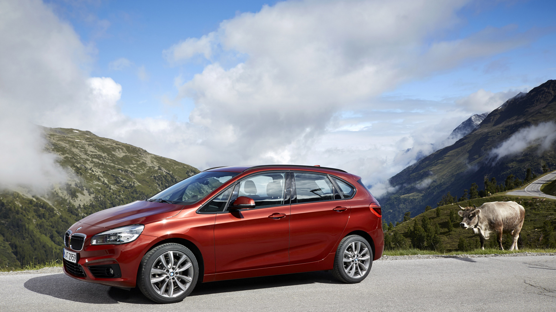 Обои семейный автомобиль, минивэн, авто, BMW 2 серии Активный Tourer, BMW 2 Series в разрешении 1920x1080