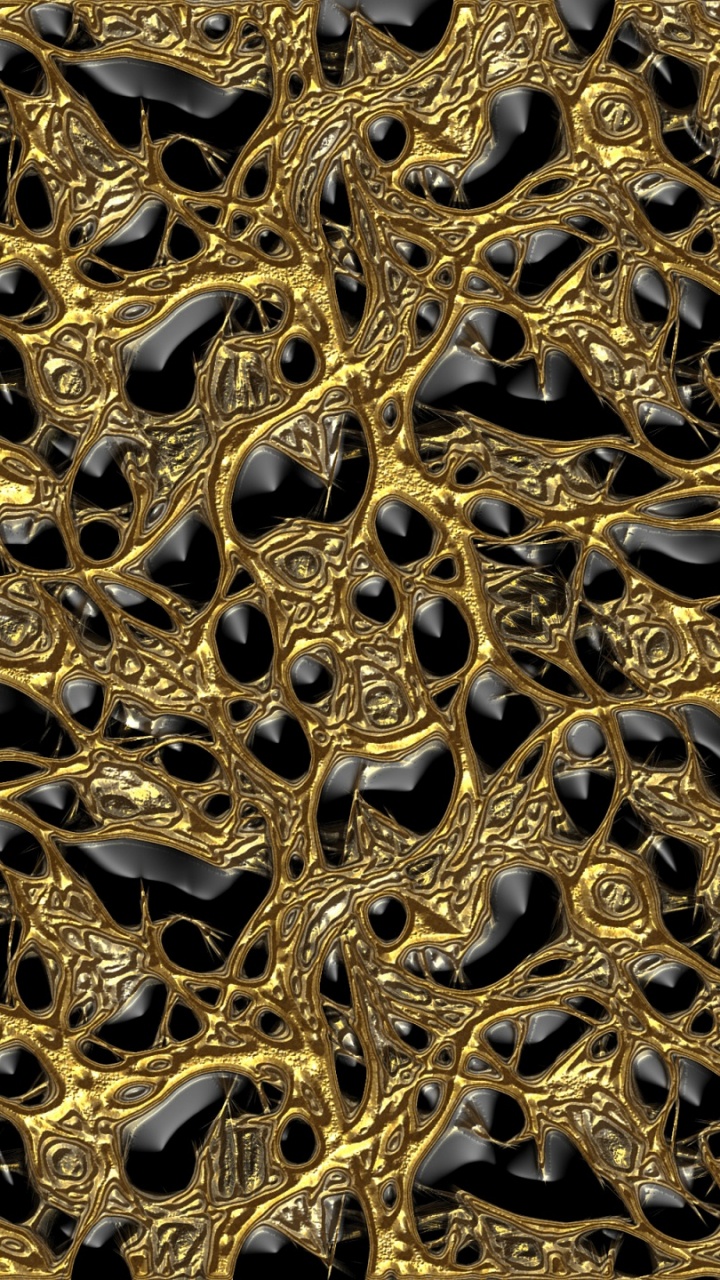 Обои узор, золото, дизайн, металл, металлический цвет в разрешении 720x1280