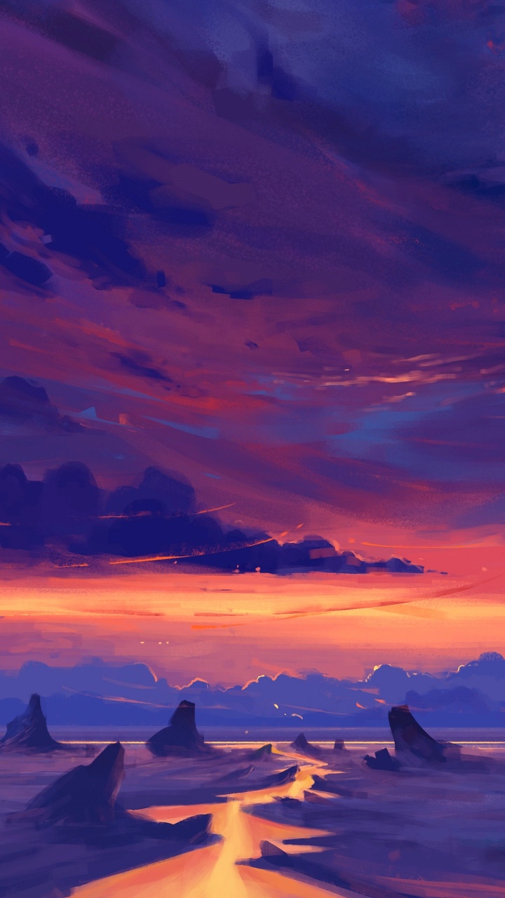 Обои антиутопический телефон, дистопия, арт, андроид, живопись в разрешении 720x1280