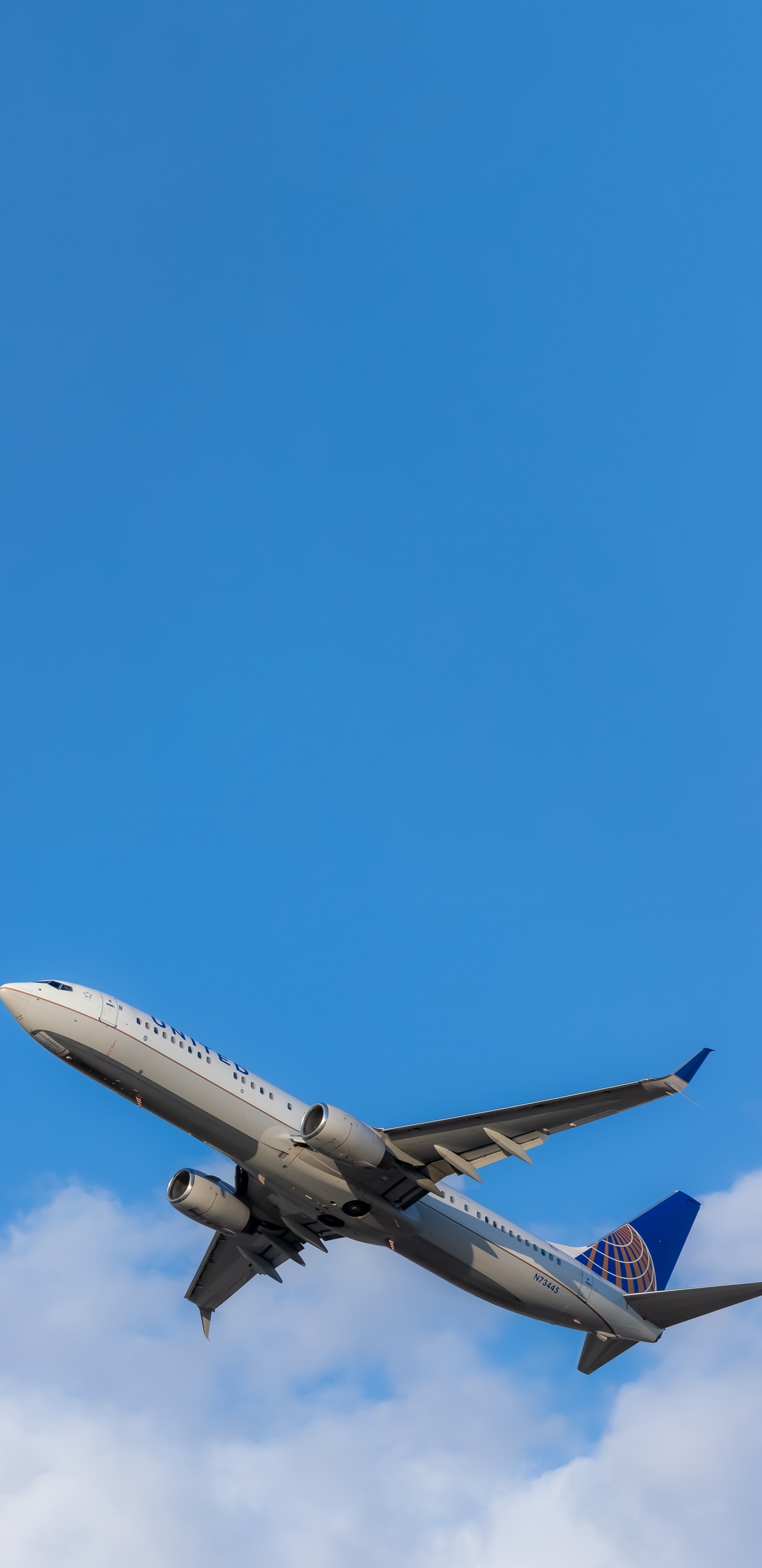 Обои самолет, портрет самолета, полет, самолеты, авиакомпания в разрешении 1440x2960