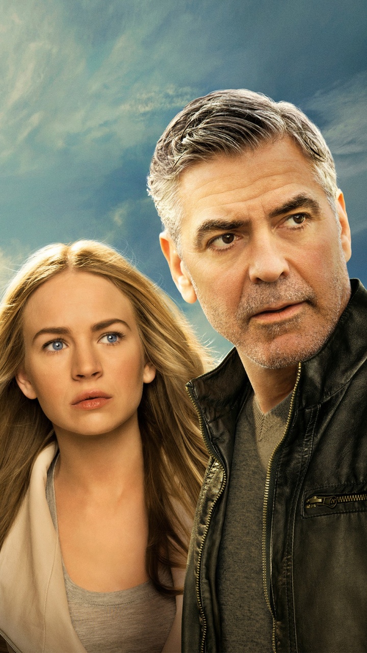 Обои Земля будущего Фильм, Брэд Берд, Бритт Робертсон, Кейси Ньютон, Научная фантастика в разрешении 720x1280