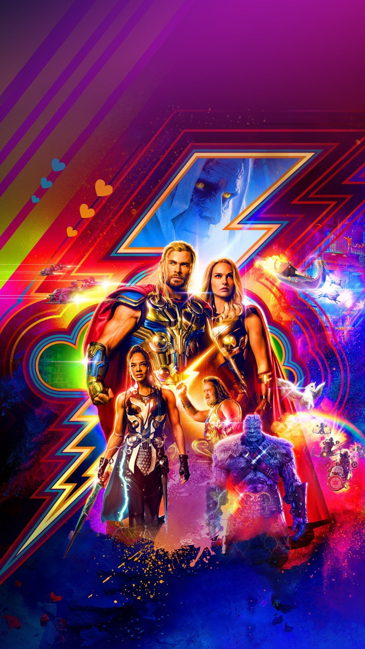 Обои горр бог мясник, Джейн Фостер, постер, Студия Marvel, marvel в разрешении 720x1280