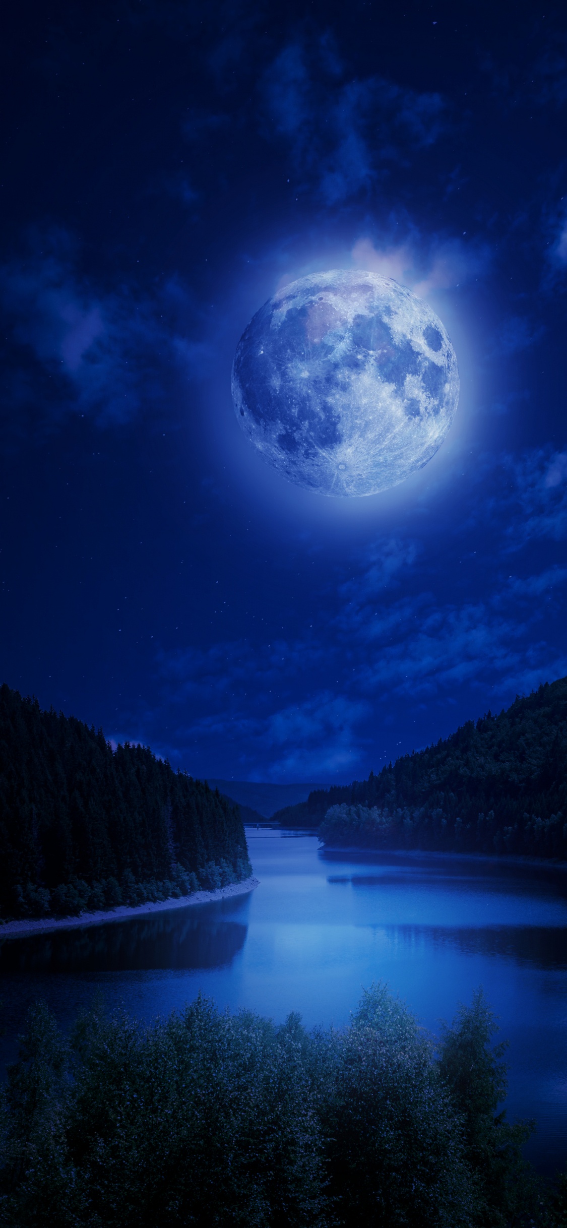 Обои природа, вода, облако, атмосфера, свет в разрешении 1125x2436