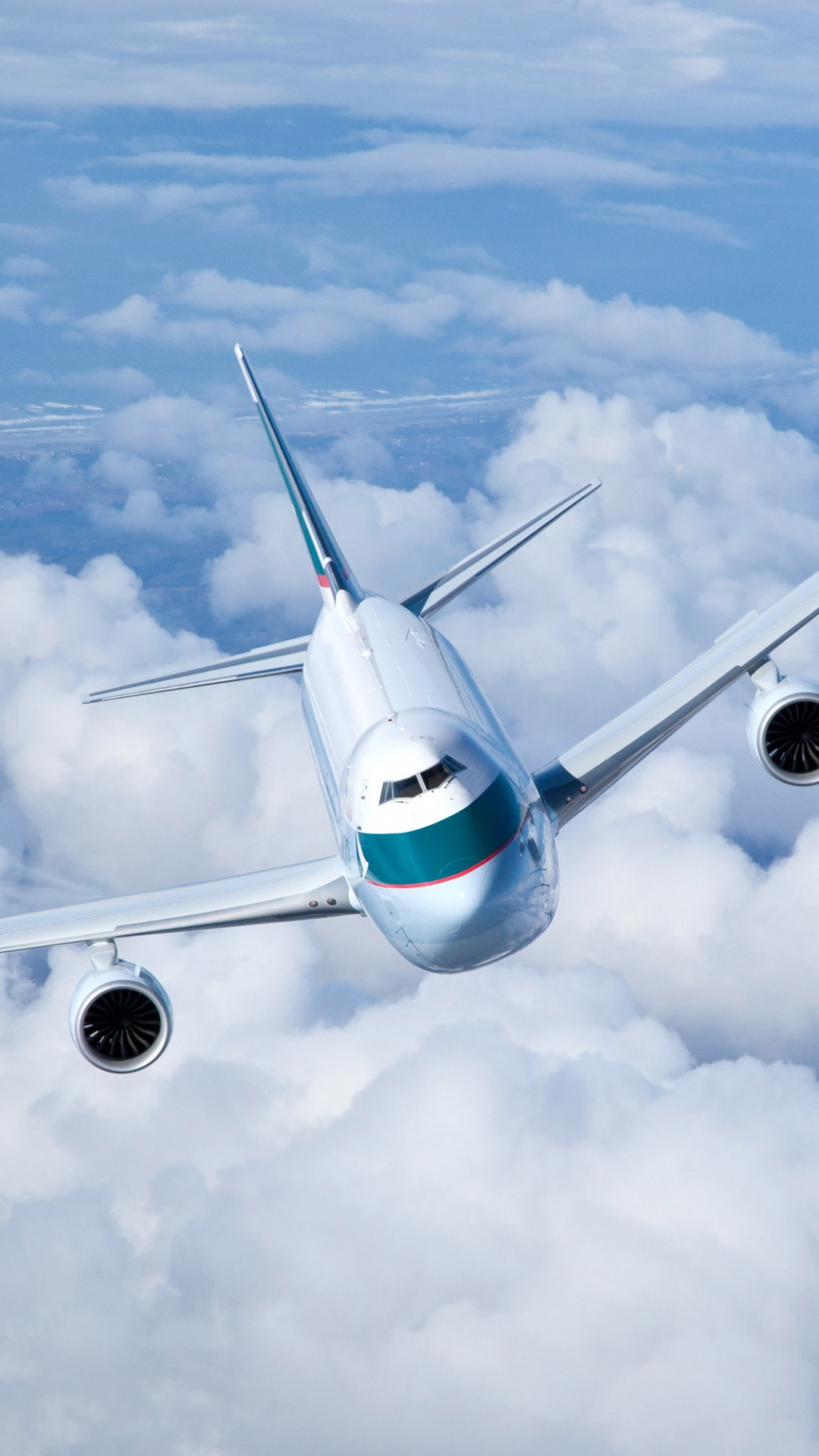 Обои самолет, самолеты, Боинг 747, авиакомпания, авиалайнер в разрешении 1080x1920
