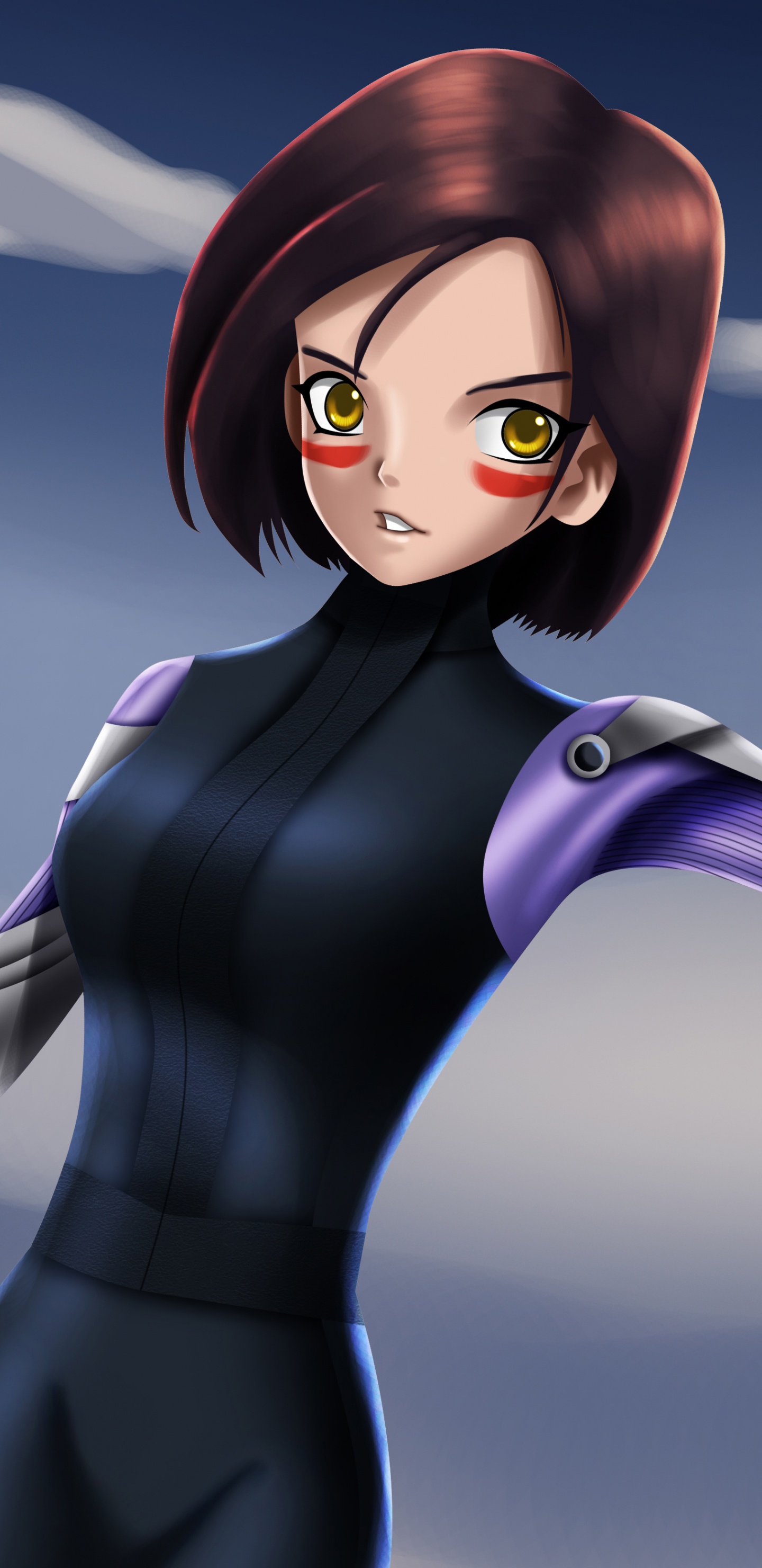 Обои цифровое искусство, арт, мультфильм, иллюстрация, аниме в разрешении 1440x2960