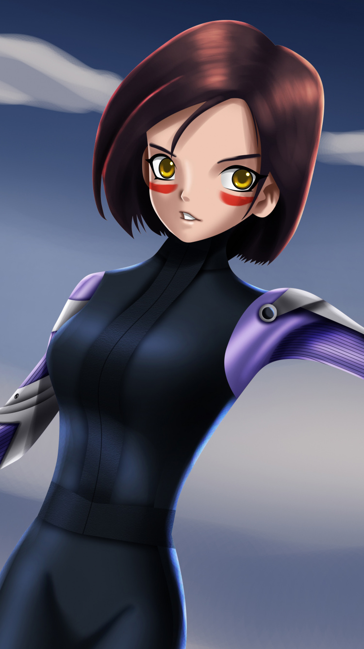 Обои цифровое искусство, арт, мультфильм, иллюстрация, аниме в разрешении 750x1334