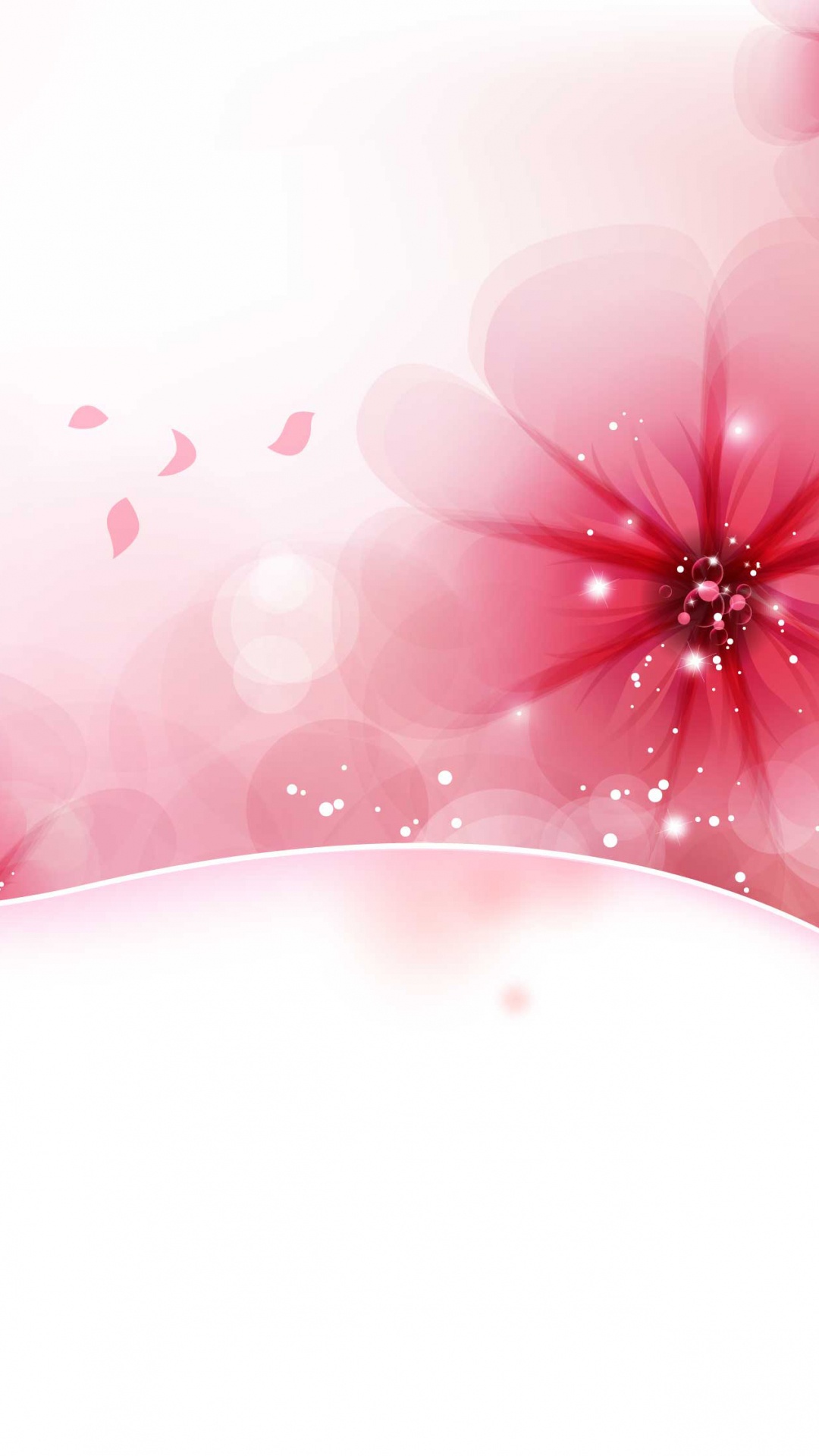Обои цвет, розовый, сердце, цветок, лепесток в разрешении 1080x1920
