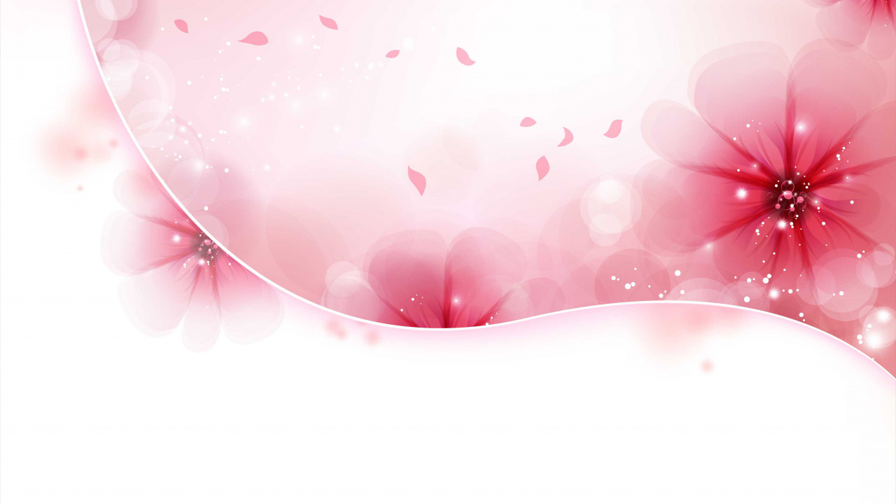 Обои цвет, розовый, сердце, цветок, лепесток в разрешении 1280x720