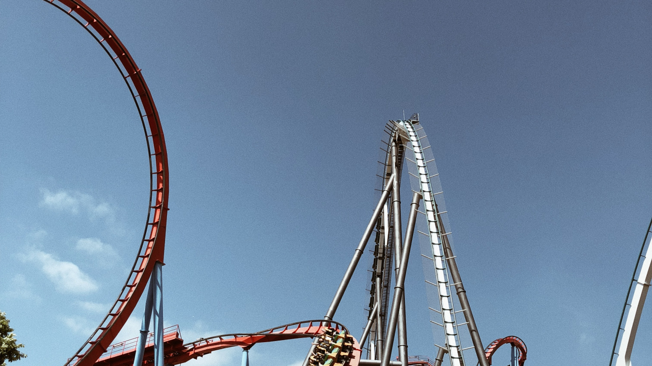 Обои горки, достопримечательность, природа, синий, дневное время в разрешении 1280x720