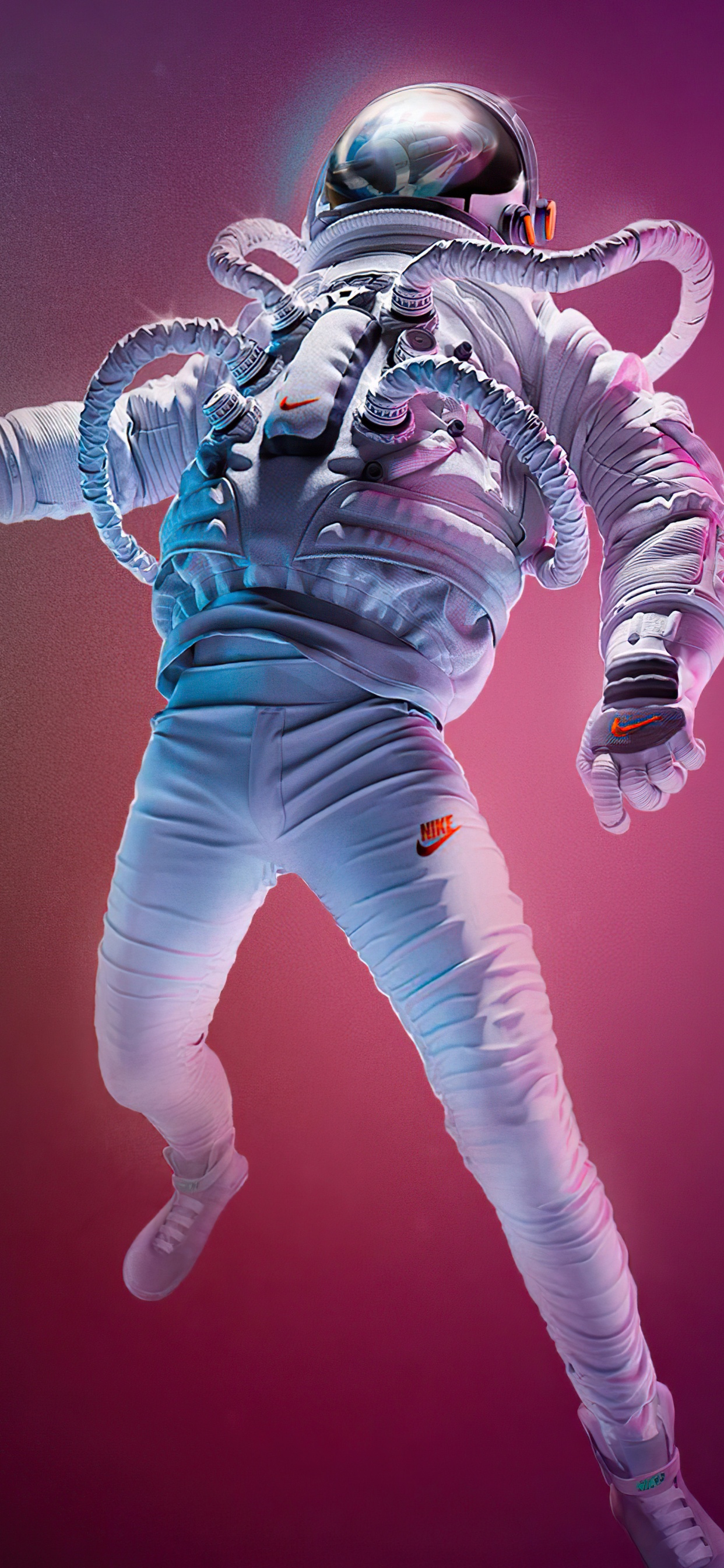 Обои атмосфера, арт, пурпур, рукав, театральное искусство в разрешении 1242x2688