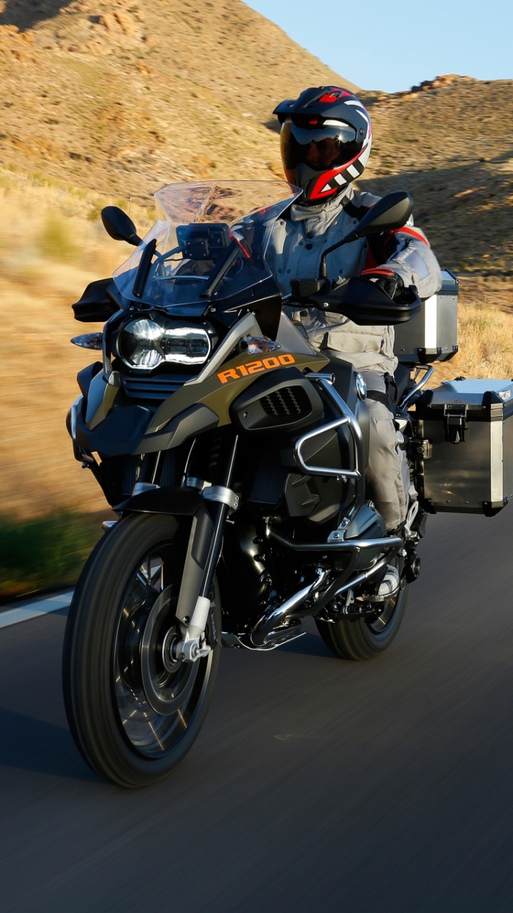 Обои мотоцикл, БМВ Р 1200 ГС Адвенче К51, мотоспорт, дорога, авто в разрешении 720x1280