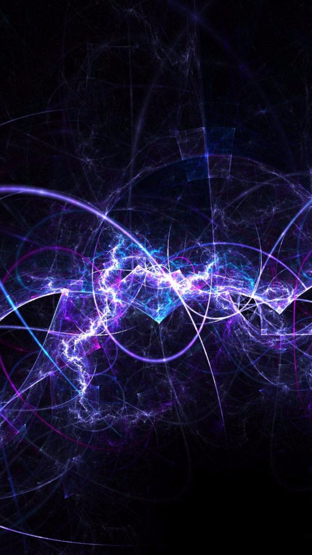 Обои абстрактное искусство, пурпур, электрик, Фиолетовый, фрактальное искусство в разрешении 1080x1920