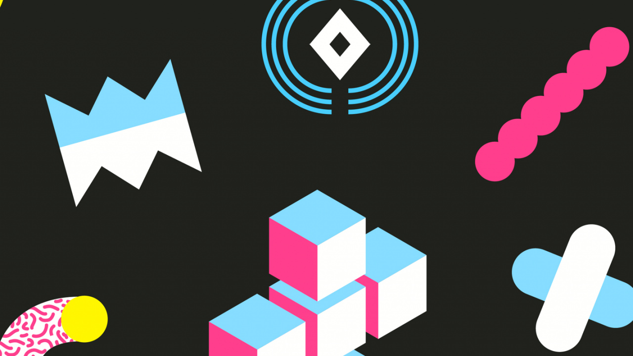 Обои Мемфис бесшовный фон, узор, графический дизайн, дизайн, векторная графика в разрешении 1280x720