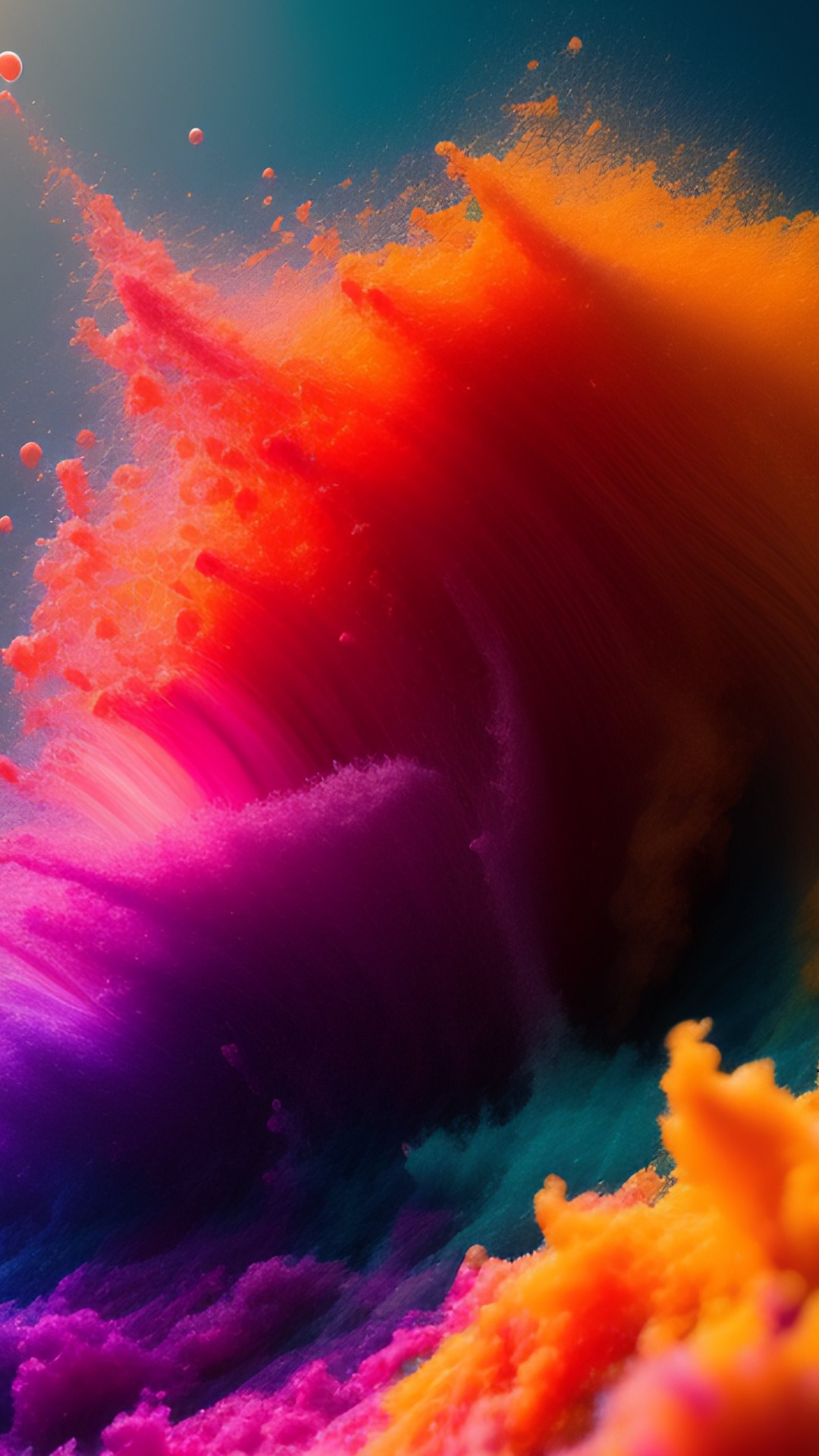 Обои свет, живопись, цветной, природа, пурпур в разрешении 1080x1920