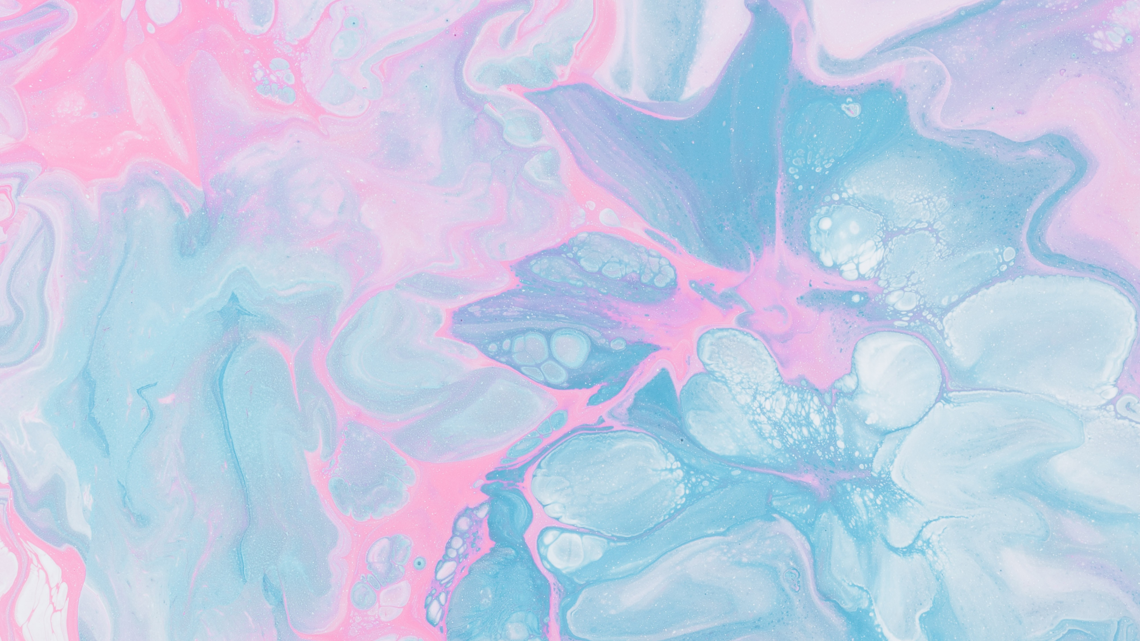 Обои розовый, арт, Аква, иллюстрация, узор в разрешении 3840x2160