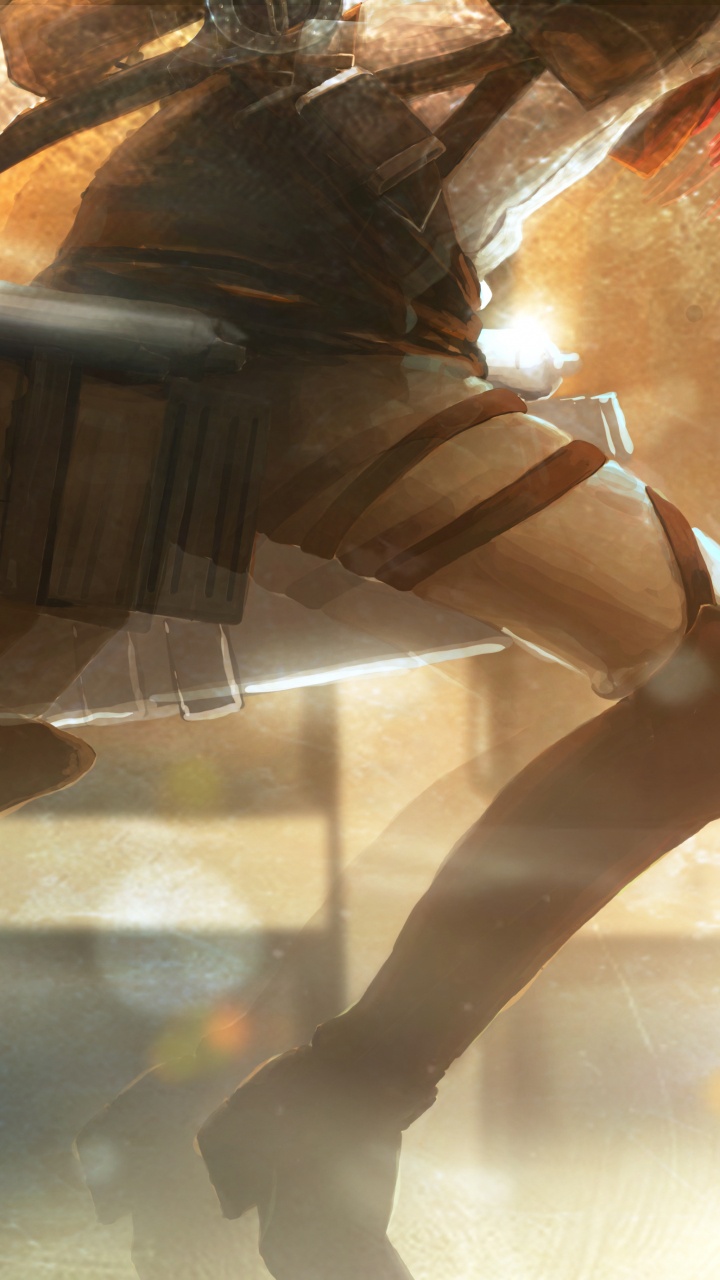 Обои Микаса Акерман, эрен йегер, Леви, Армин Арлерт, нападение на титан в разрешении 720x1280