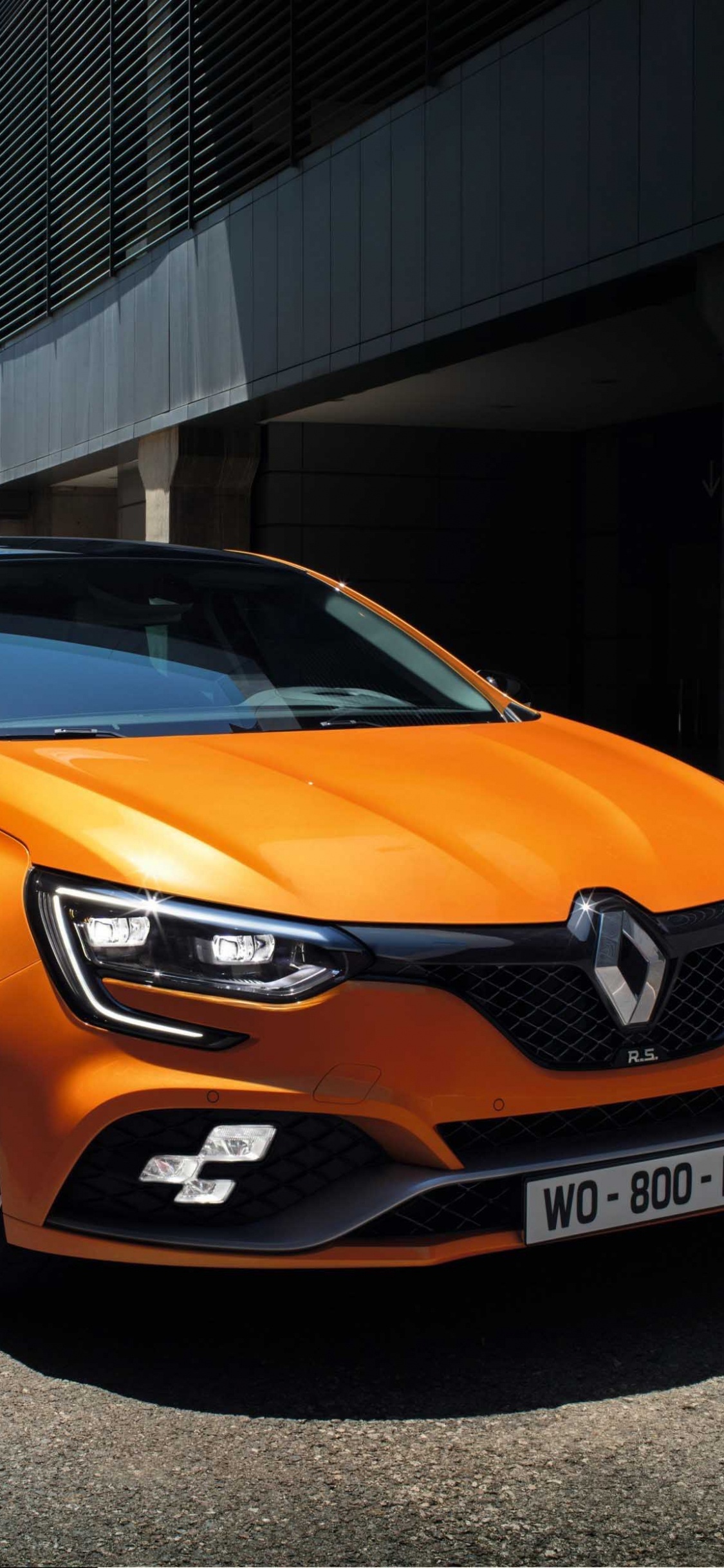 Обои Рено Меган РС, Mgane Рено Спорт, Рено, авто, Рено Спорт в разрешении 1125x2436