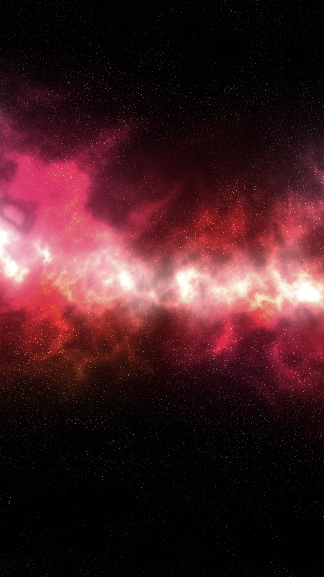 Обои туманность, Галактика, красный цвет, розовый, свет в разрешении 1080x1920