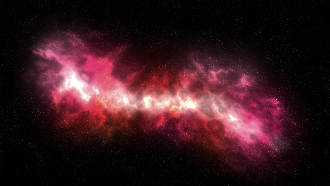 Обои туманность, Галактика, красный цвет, розовый, свет в разрешении 1280x720