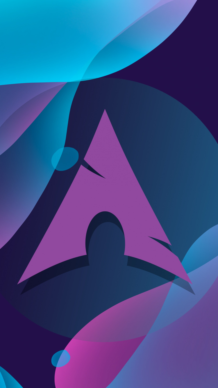 Обои лепесток, планшет, красочность, пурпур, лазурный в разрешении 750x1334