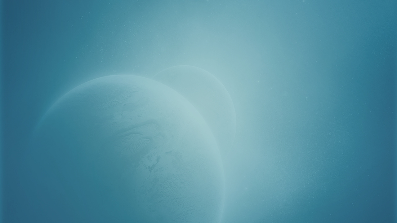 Обои синий, компьютер, синий цвет, космическое пространство, горизонт в разрешении 1280x720