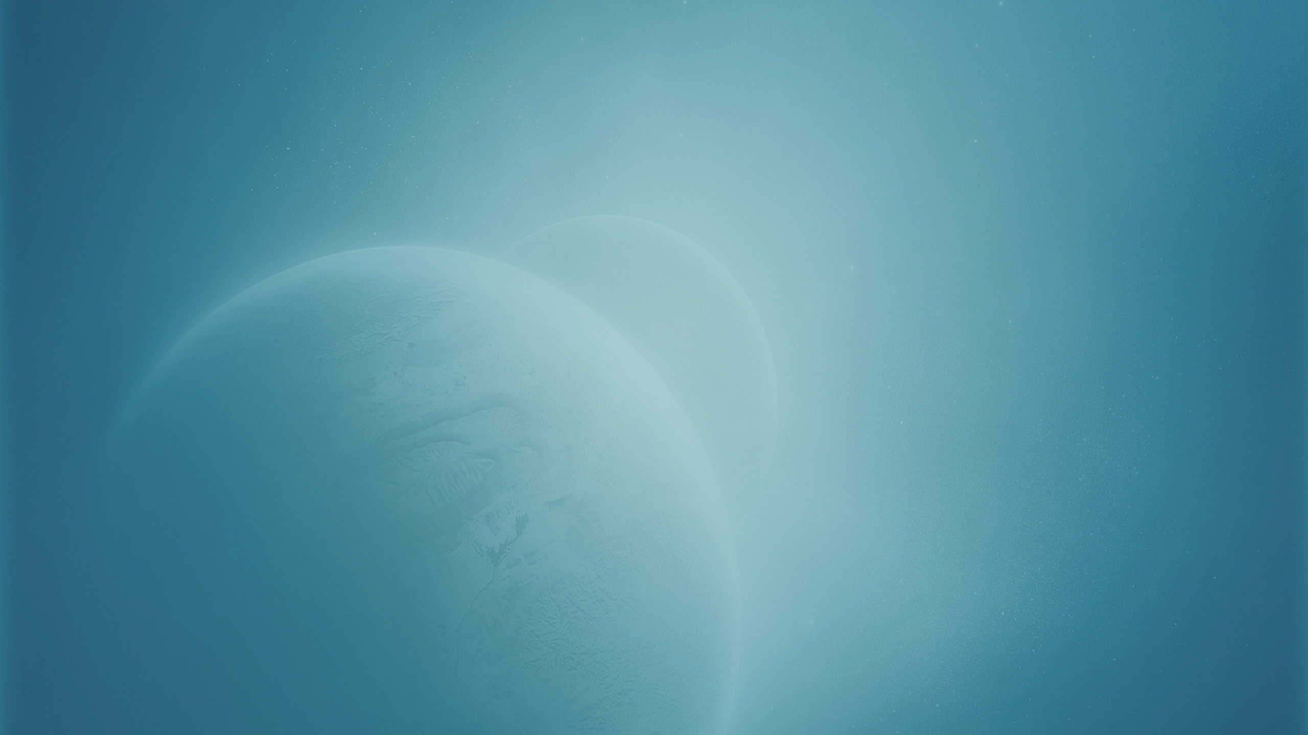 Обои синий, компьютер, синий цвет, космическое пространство, горизонт в разрешении 2560x1440