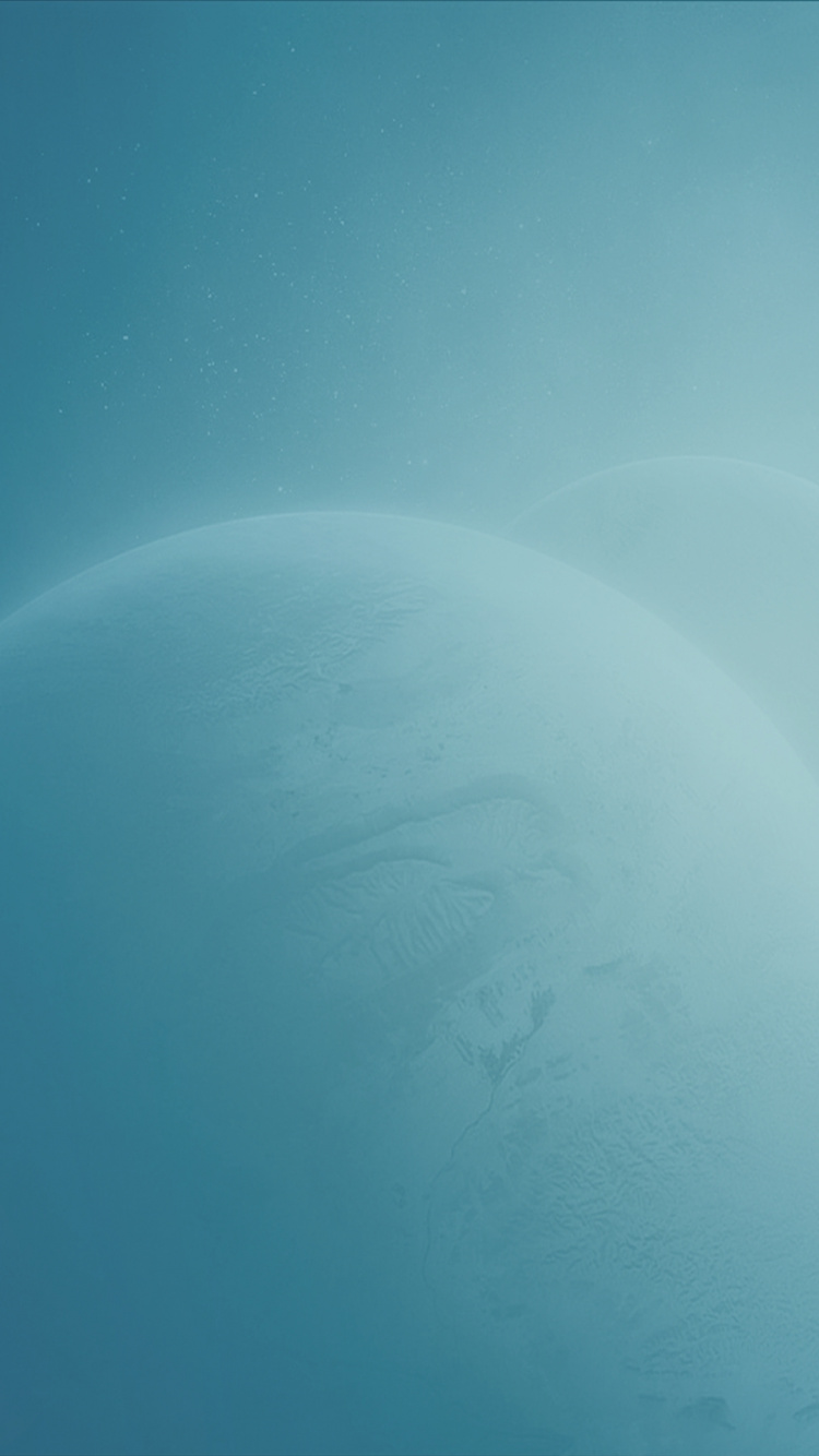 Обои синий, компьютер, синий цвет, космическое пространство, горизонт в разрешении 750x1334