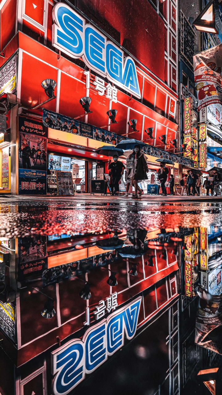 Обои розничная продажа, Акихабара электрический город, мультик, отаку, здание в разрешении 720x1280