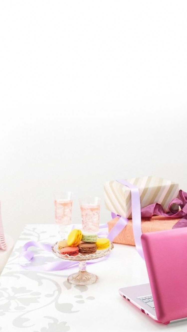 Обои vaio, розовый, подарок, лепесток, аромат в разрешении 750x1334