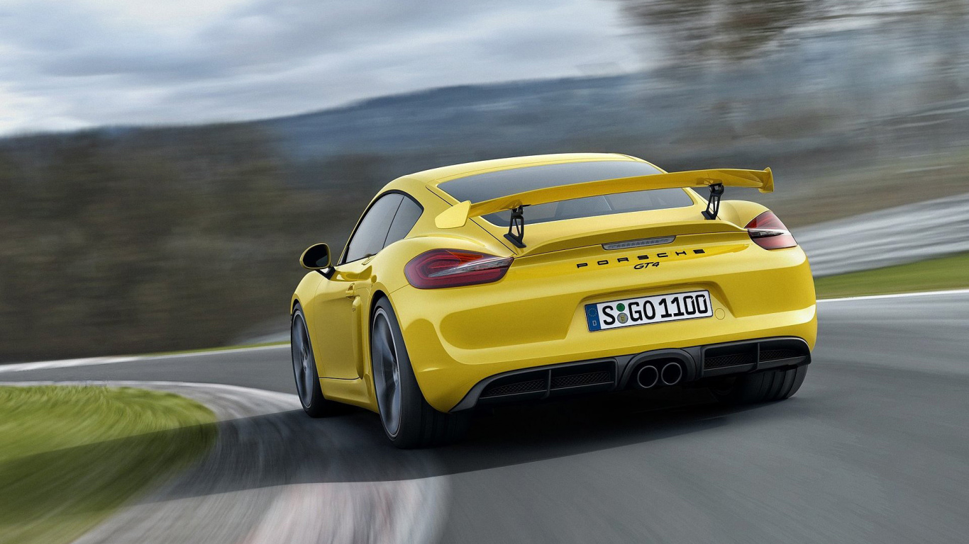 Обои porsche 911 gt3, Порше, спорткар, авто, 2016 Porsche Cayman GT4 в разрешении 1366x768