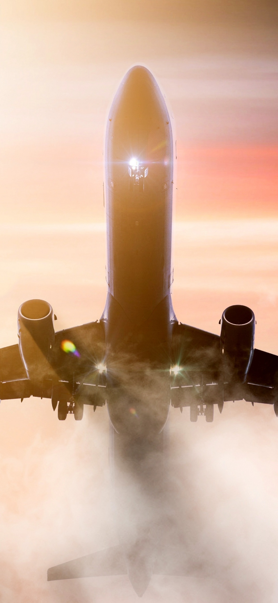 Обои аэрокосмическая техника, небо, воздушное путешествие, авиация, полет в разрешении 1125x2436