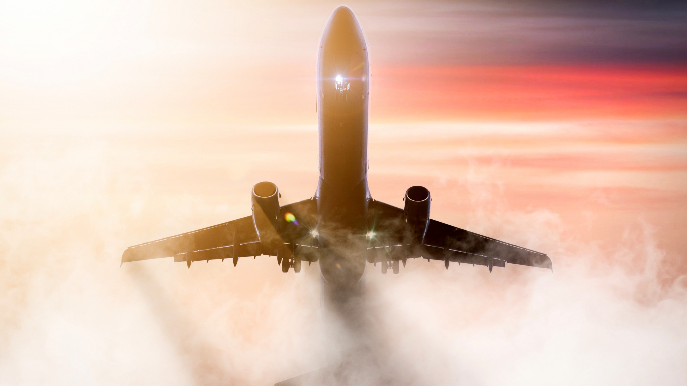 Обои аэрокосмическая техника, небо, воздушное путешествие, авиация, полет в разрешении 1366x768