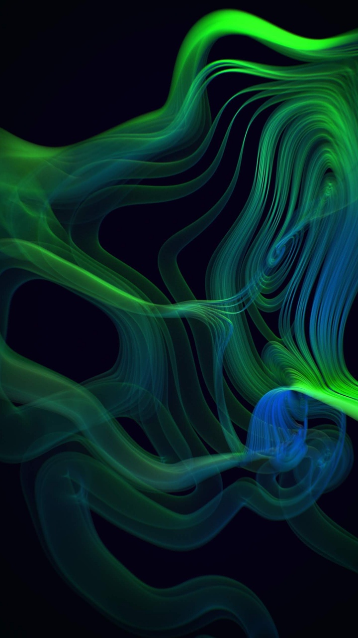 Обои Razer, Razer Phone 2, Google Pixel, синий, зеленый в разрешении 720x1280