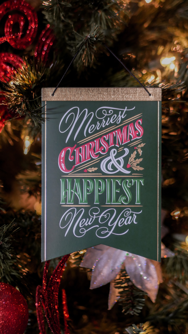 Обои Сочельник, праздничный орнамент, орнамент, Рождественские украшения, праздник в разрешении 750x1334