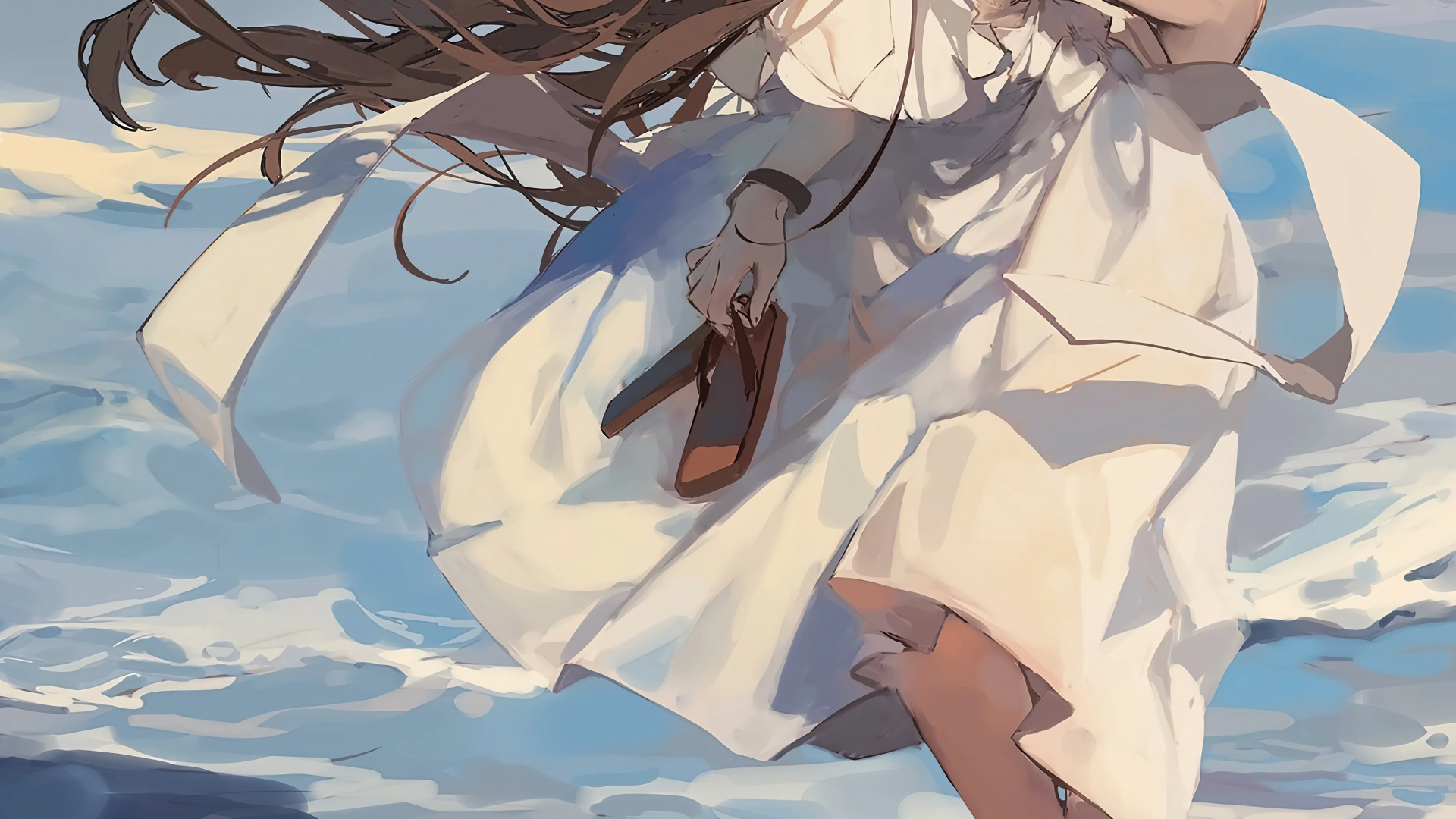 Обои иллюстрация, аниме, арт, рисование, рисование манги в разрешении 1920x1080